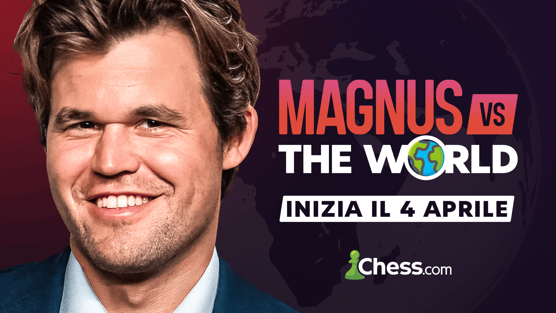 从 4 月 4 日开始与 GM Magnus Carlsen 对战！